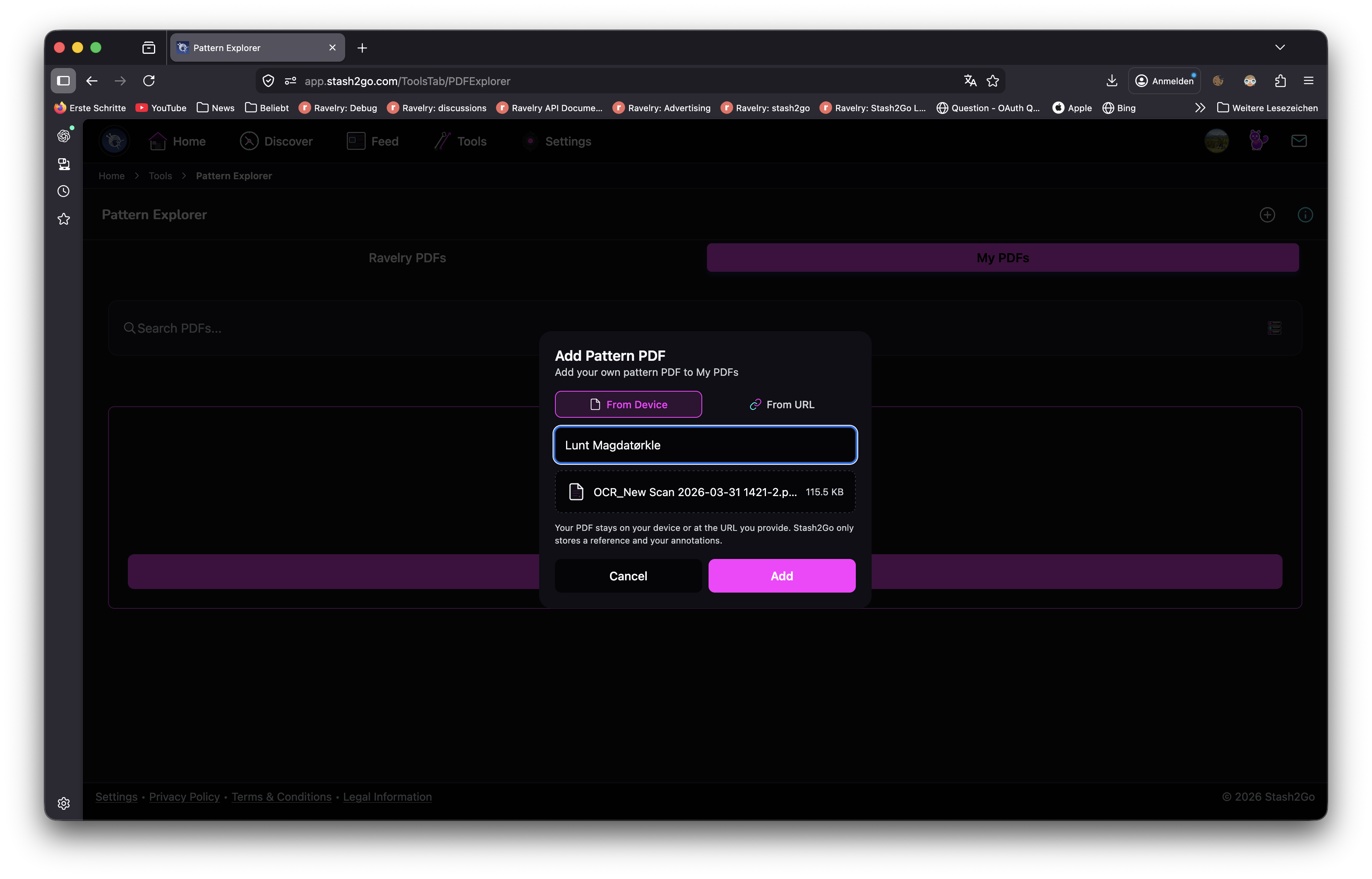 Import Your Own Pattern PDFs - Stash2Go Documentation