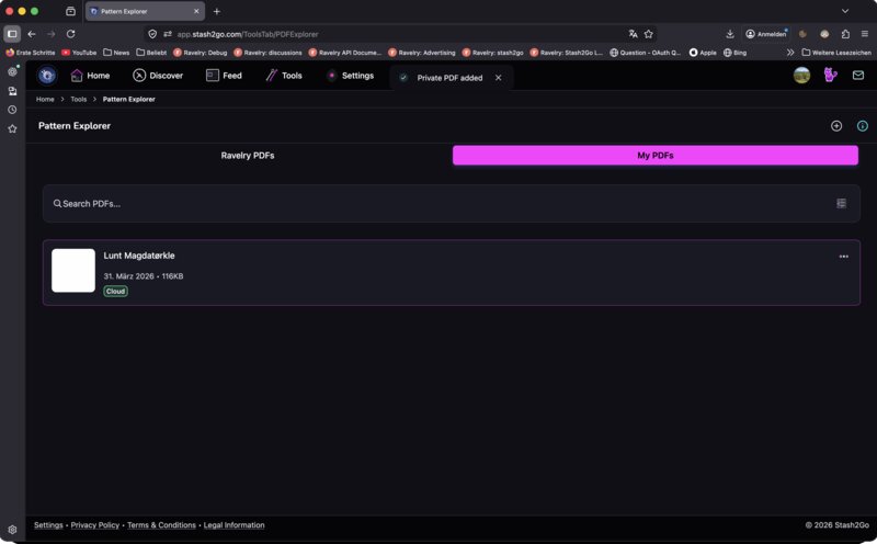 PDF Explorer showing an imported PDF in the My PDFs library