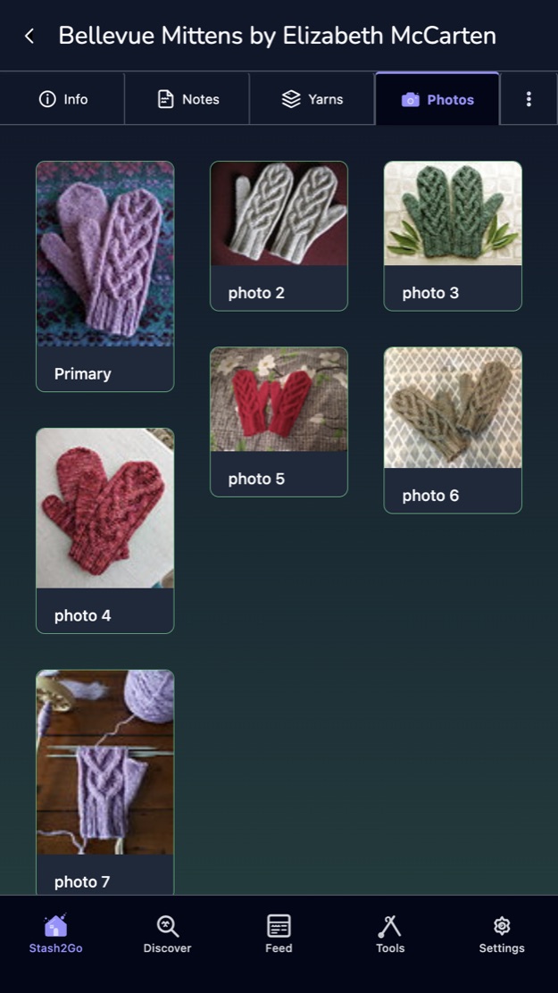 The Photos tab showing the queue entry photos, one of them marked primary