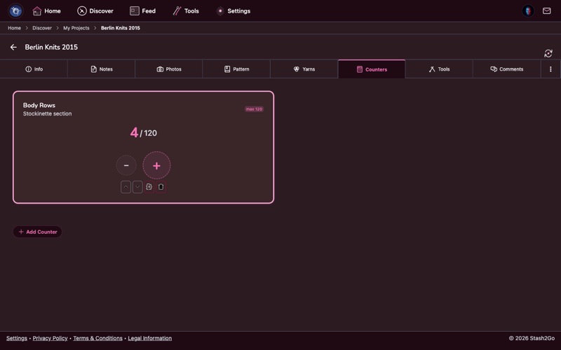 Two counters displayed side by side with dependency indicators showing their relationship