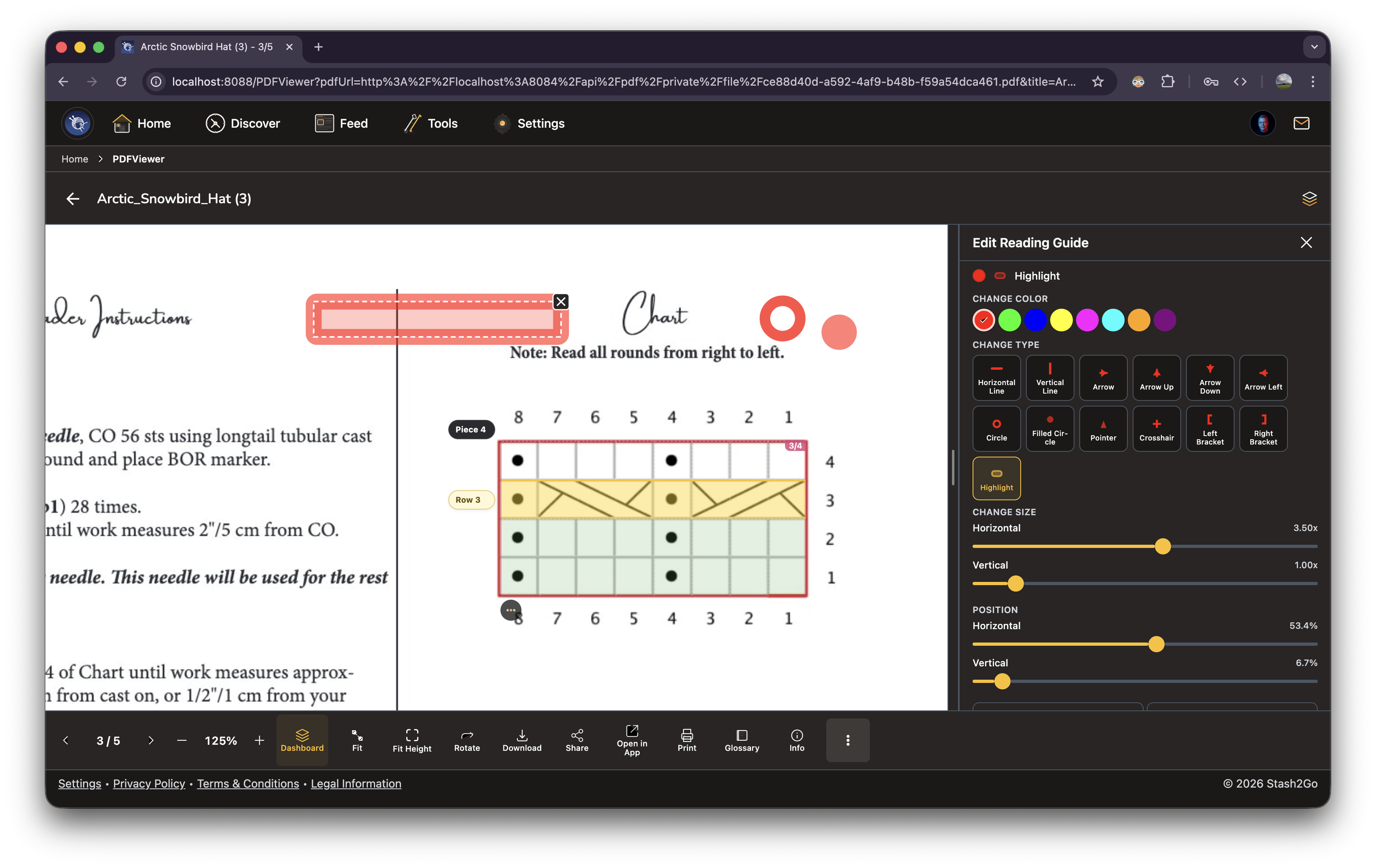 Annotate Your Pattern PDF - Stash2Go Documentation