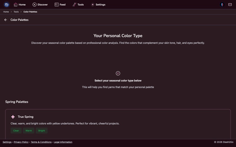 Color Palette tool for creating and saving color combinations for projects