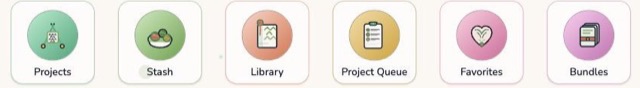 The six home tiles in the Pastel Garden colour theme