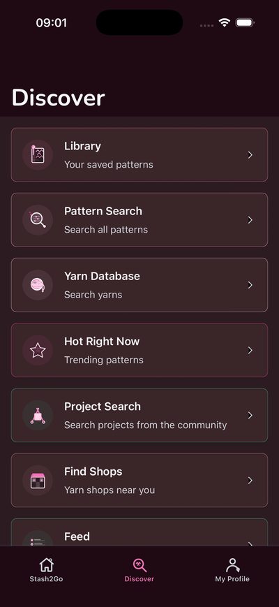 Stash2Go Ravelry app - Discover knitting and crochet patterns