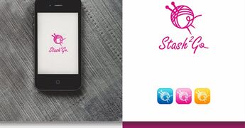 2018 logo contest - the pink yarn ball logo was born